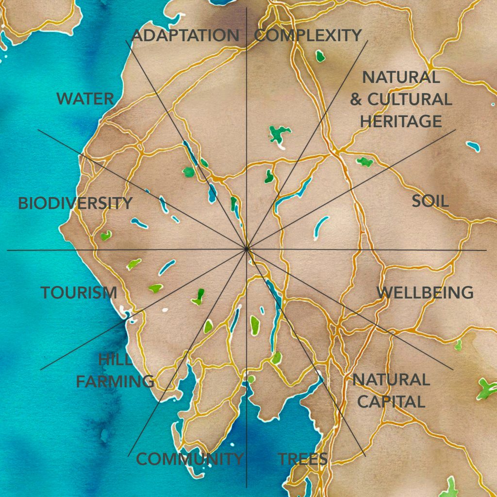 Lake District Map with Multiple Viewpoints