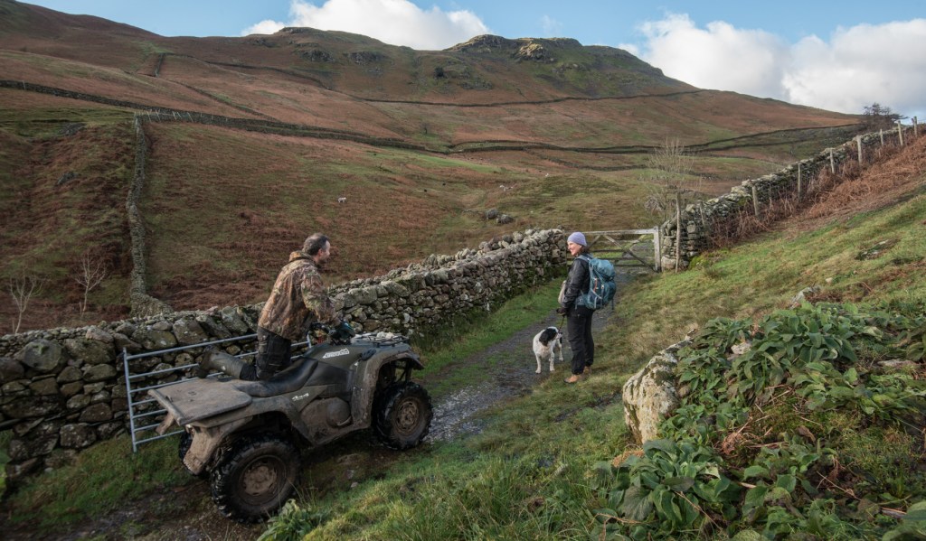 Meeting with Will Benson on the way up Greenburn