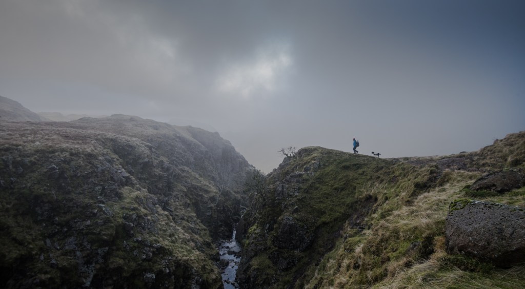 Walking on the edge of Ruddy Gill