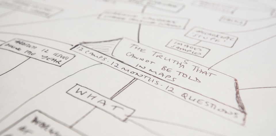 Sense of Here - original plans in the Big Book detail