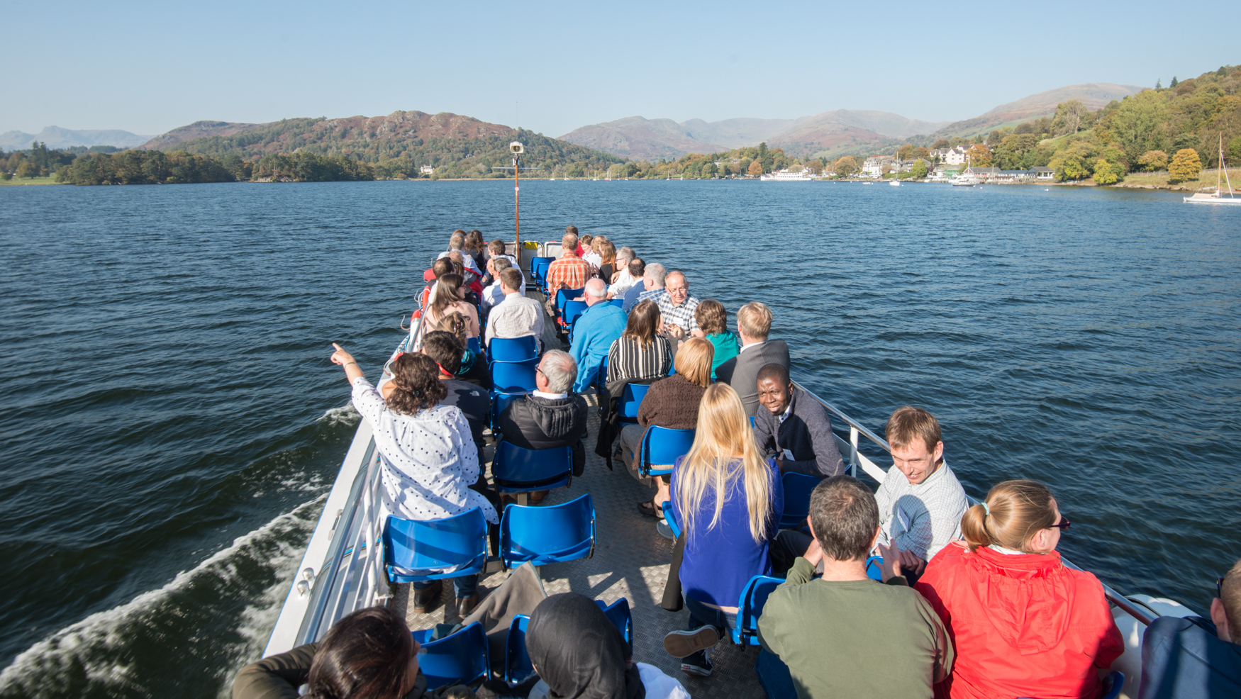 On Windermere with Ensemble, a team of environmental and data specilaists looking at ways of communicating climate change through a five year fellowship program