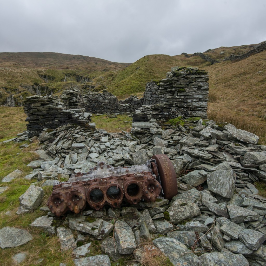 Old mine workings at Wren Gill at the top end of Long Sleddale.