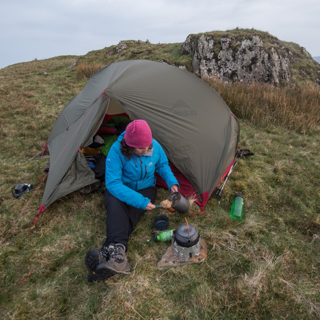 Food time on the April camp