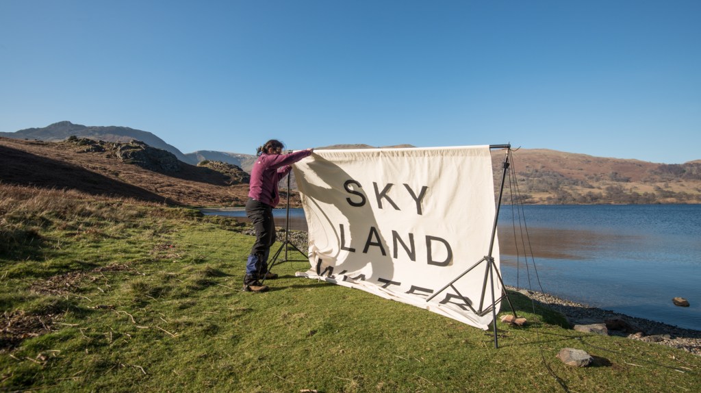 Bringing down the February canvas